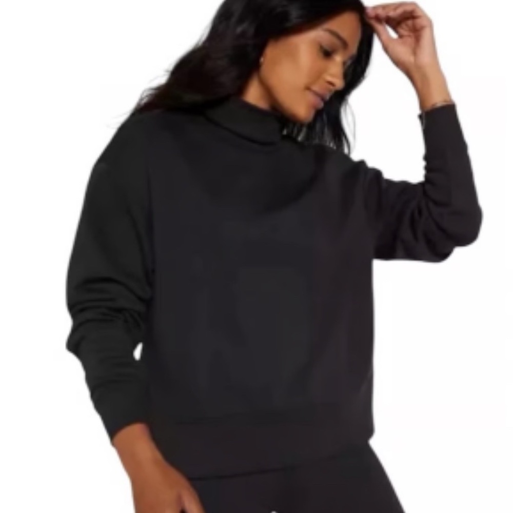 Calia Black Turtleneck Sweatshirt